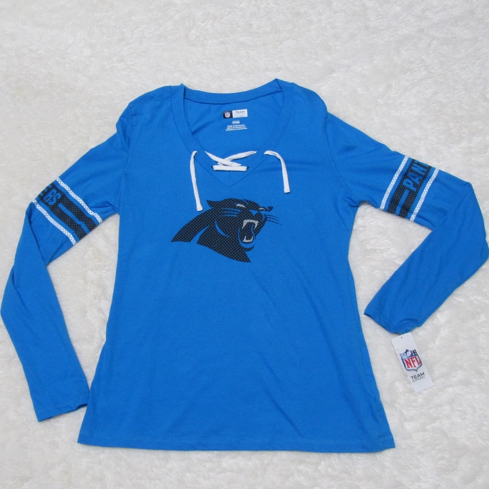 NFL Carolina Panthers Lace Up Long Sleeve Size M